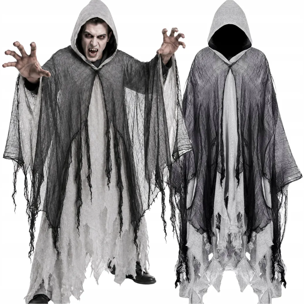 Kostium strój przebranie śmierć upiór zjawa halloween