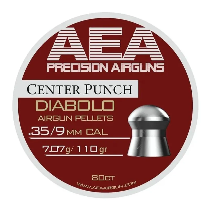 Śrut diabolo BINTAC AEA Precision Center Punch .35 9 mm 110 grain 80szt
