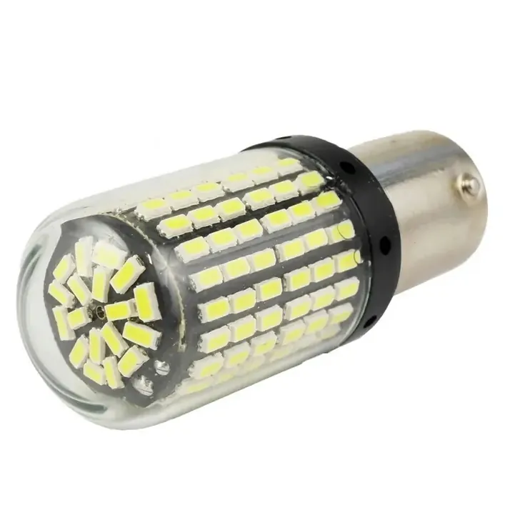 LEDLIGHT Żarówka samochodowa p21w 144 led smd 3014 canbus ba15s żarówki samochodowe 1szt