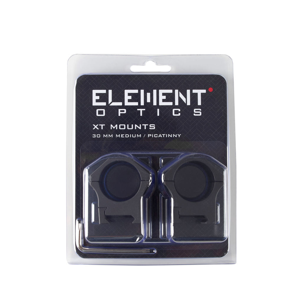 ELEMENT OPTICS XT Mounts Medium 30mm montaż lunety dwuczęściowy średni szyna dovetail 11mm - obrazek 4