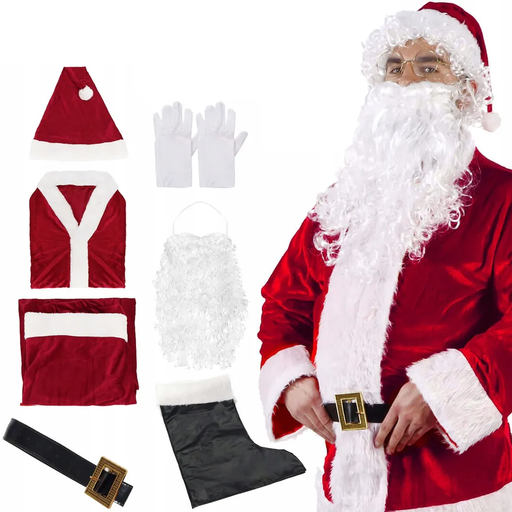 PLAYJOY Kostium strój przebranie Świętego Mikołaja Święty Mikołaj zestaw xl 2xl 3xl 4xl