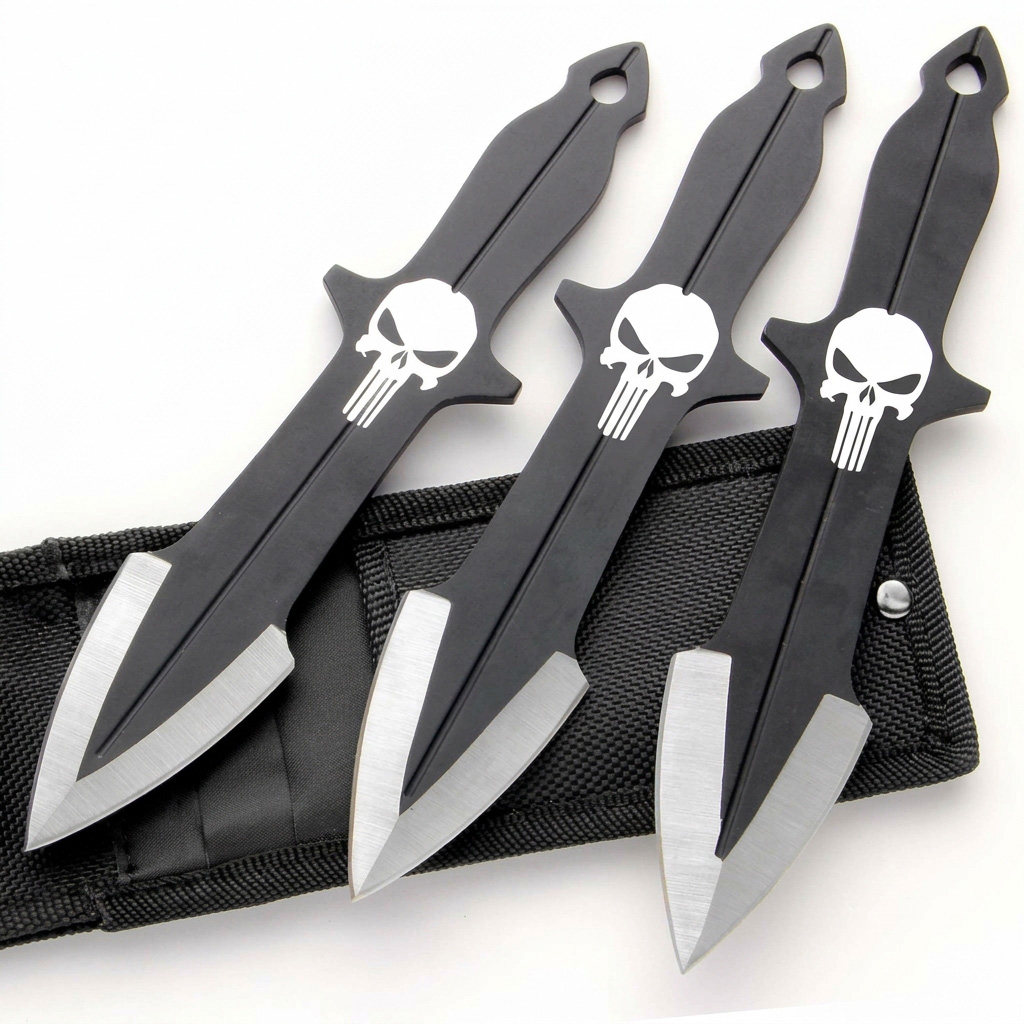 FOXTER® Nóż rzutka noże do rzucania zestaw pokrowiec 15cm - obrazek 3