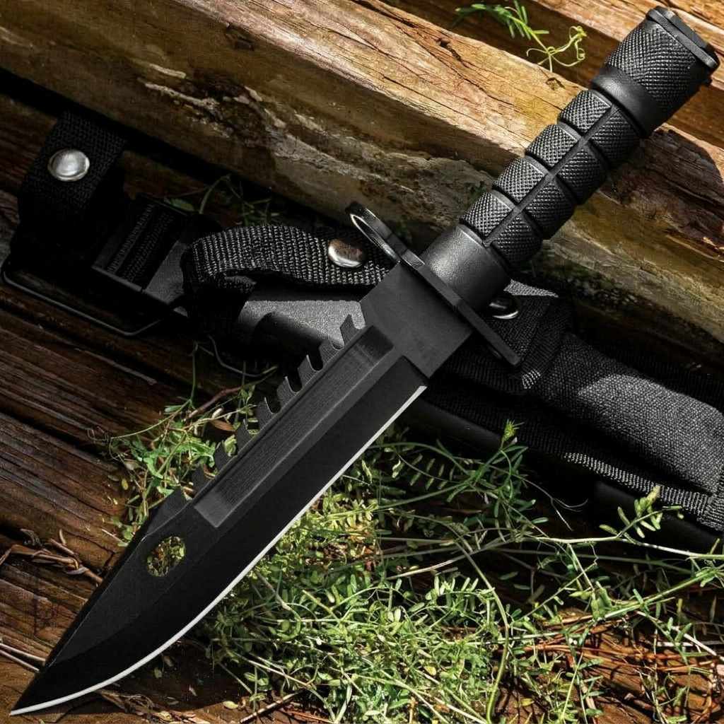 FOXTER® Nóż taktyczny myśliwski wojskowy turystyczny survival bagnet m9 pokrowiec 28cm - obrazek 7