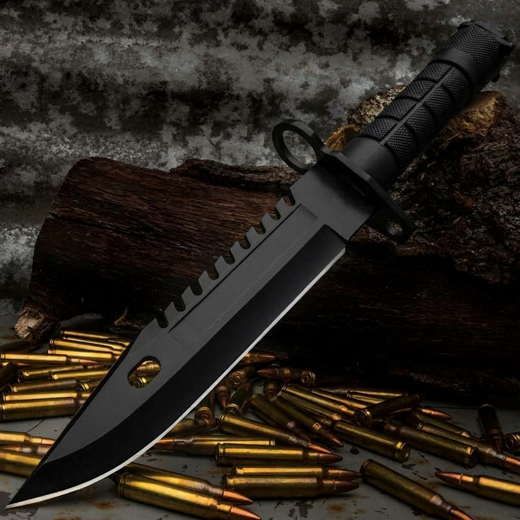 FOXTER® Nóż taktyczny myśliwski wojskowy turystyczny survival bagnet m9 pokrowiec 28cm - obrazek 8