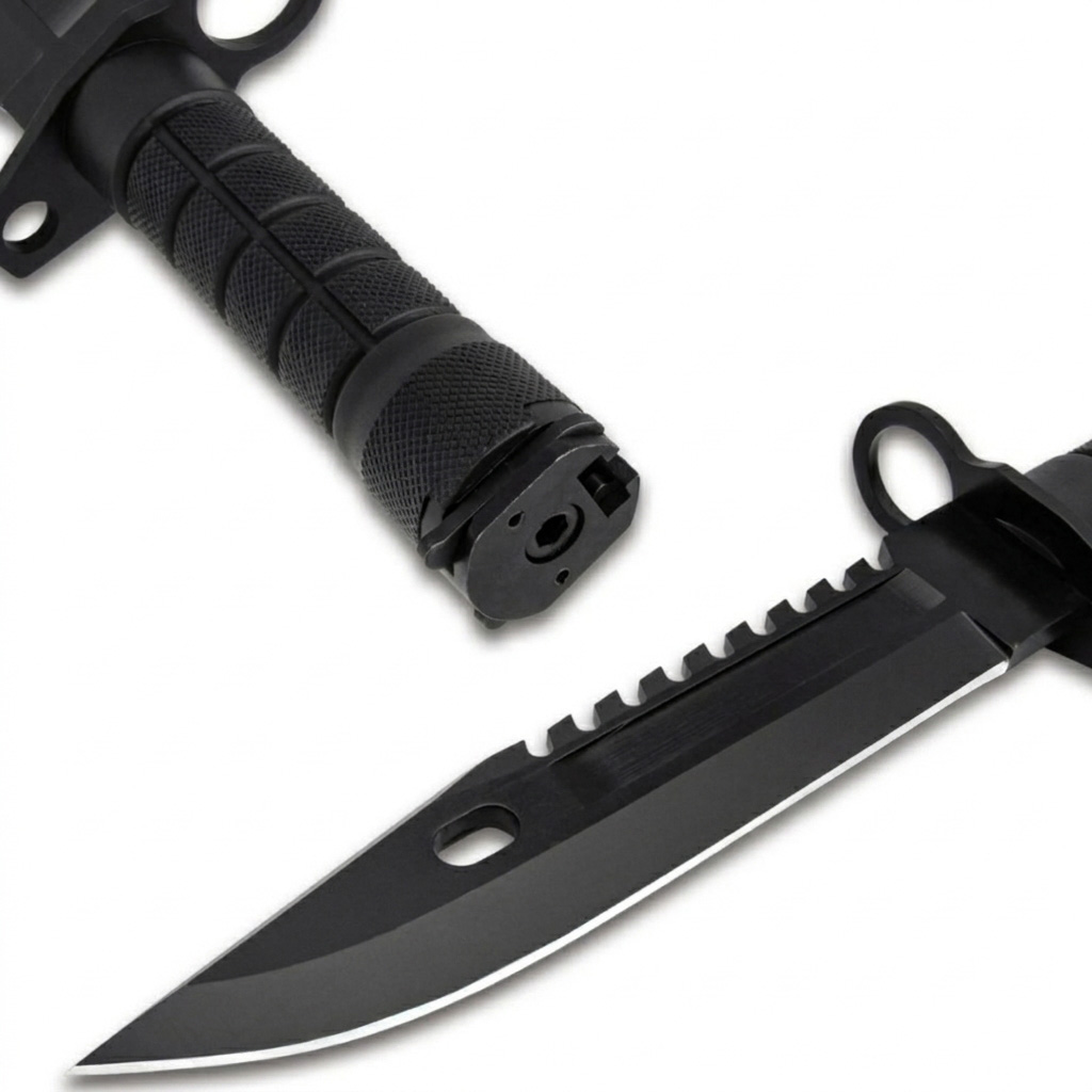 FOXTER® Nóż taktyczny myśliwski wojskowy turystyczny survival bagnet m9 pokrowiec 28cm - obrazek 2