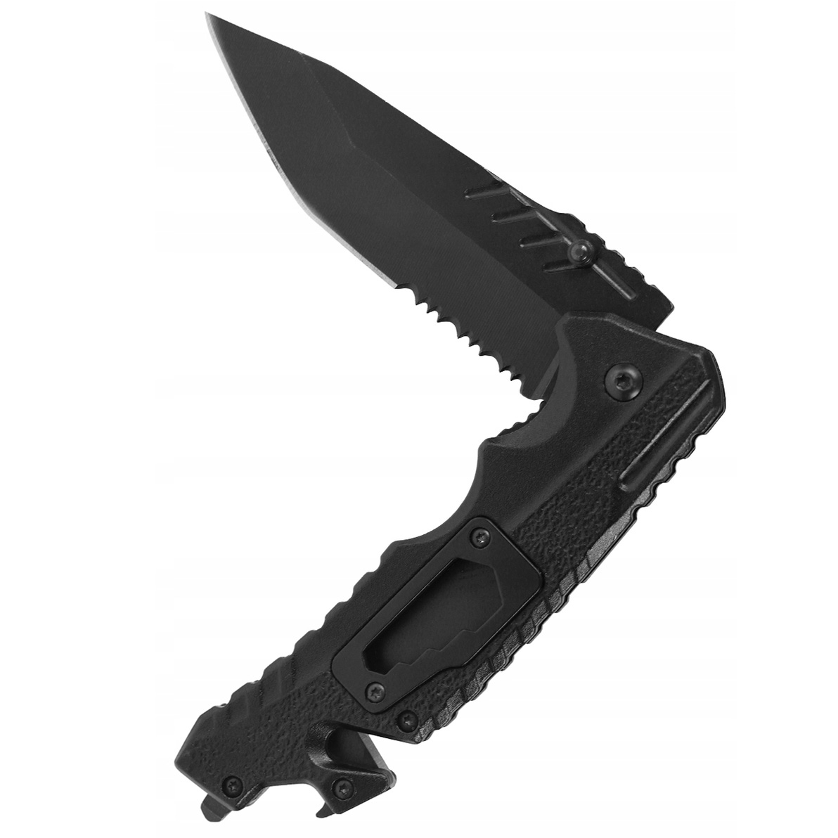 FOXTER® Nóż składany scyzoryk taktyczny turystyczny survival otwieracz przecinak wybijak klucz 18cm - obrazek 4