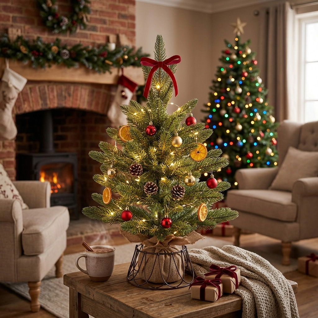 XMAS Choinka dekoracyjna drzewko świąteczne stroik dekoracja ozdoba świąteczna 60cm - obrazek 2