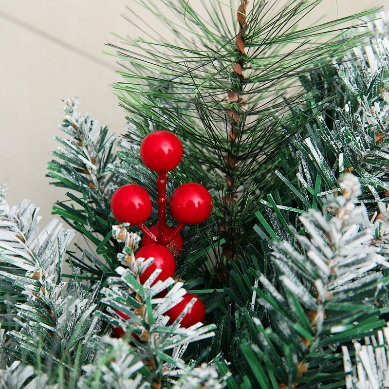 XMAS Świąteczny wianek ozdoba na drzwi wieniec stroik dekoracja choinka girlanda świąteczna 50cm - obrazek 3