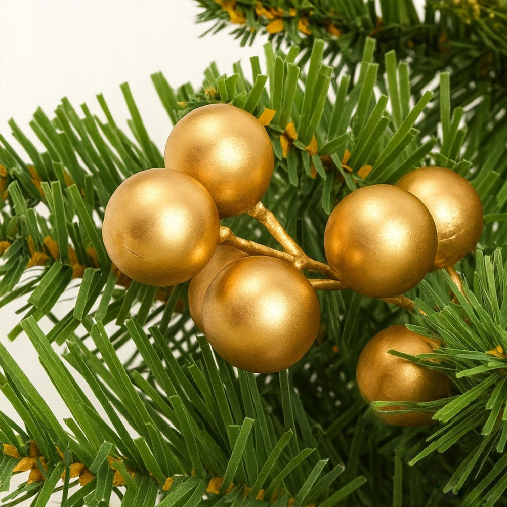 XMAS Świąteczny wianek ozdoba na drzwi wieniec stroik dekoracja choinka girlanda świąteczna 45cm - obrazek 3