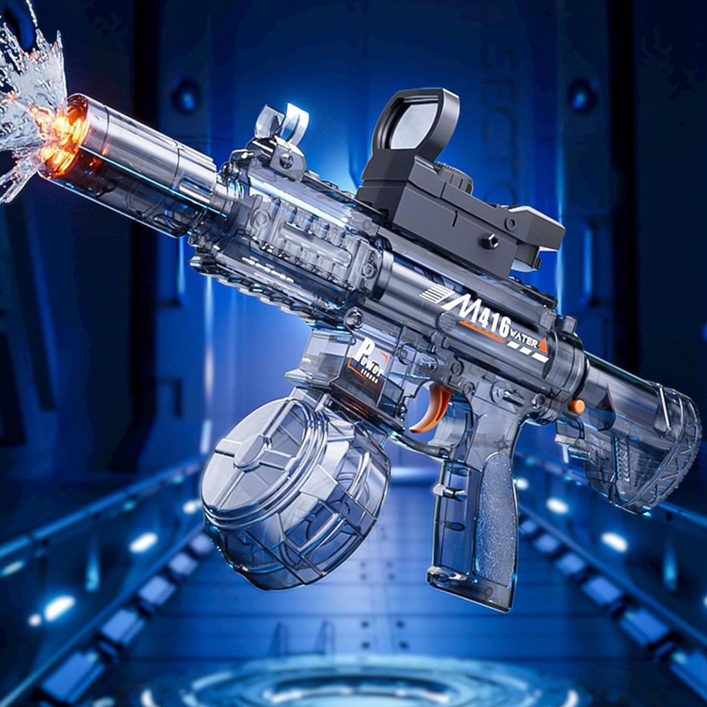 PLAYJOY Zabawka na wodę elektryczny pistolet wodny sikawka m416 - obrazek 3