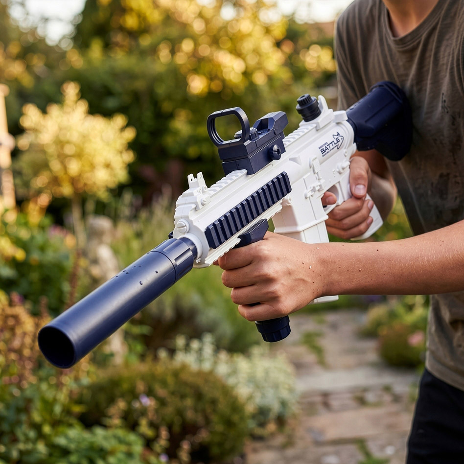 PLAYJOY Zabawka na wodę elektryczny pistolet wodny sikawka m416 - obrazek 3