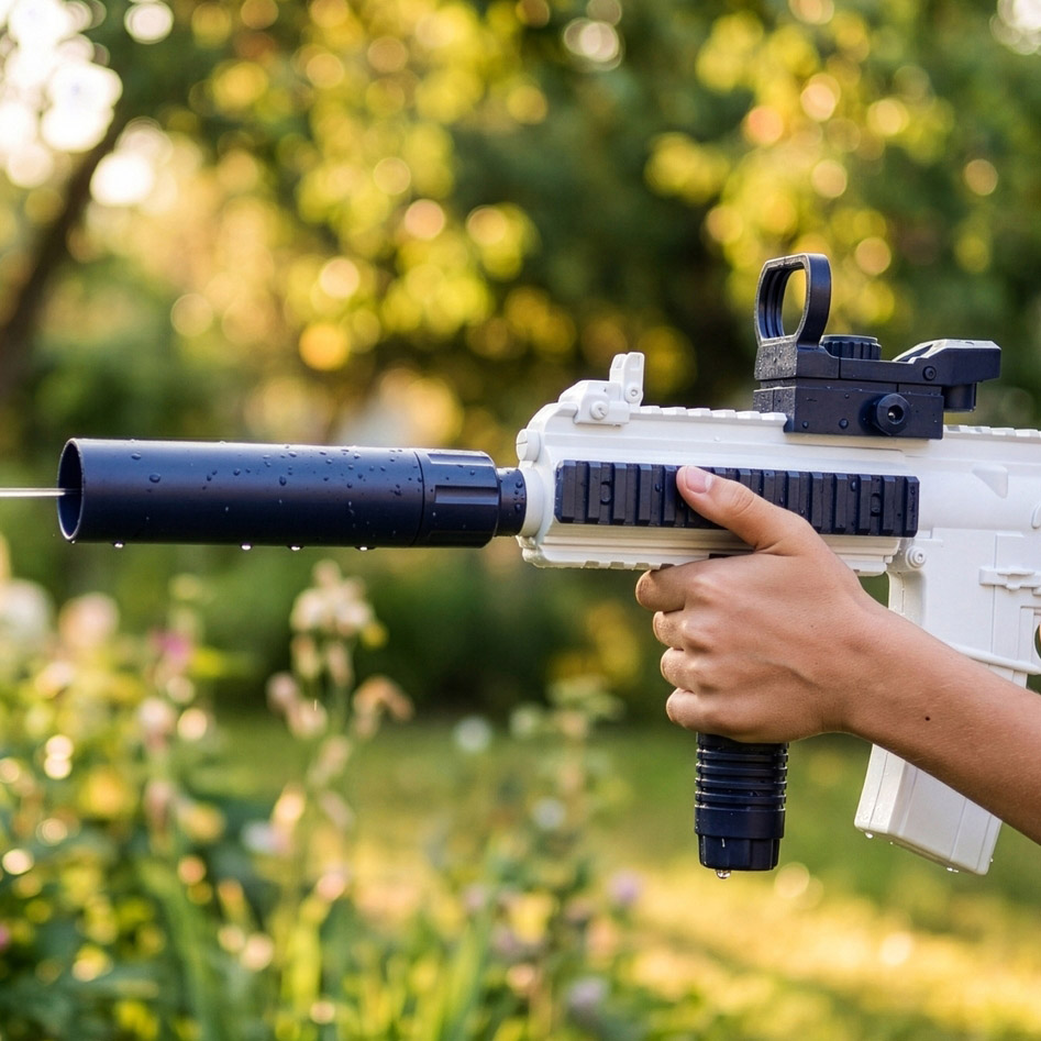 PLAYJOY Zabawka na wodę elektryczny pistolet wodny sikawka m416 - obrazek 4