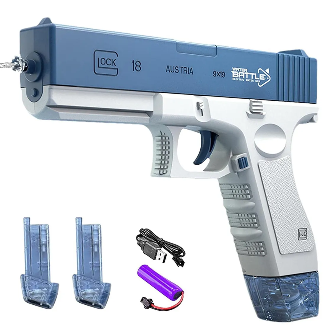 PLAYJOY Zabawka na wodę elektryczny pistolet wodny sikawka glock