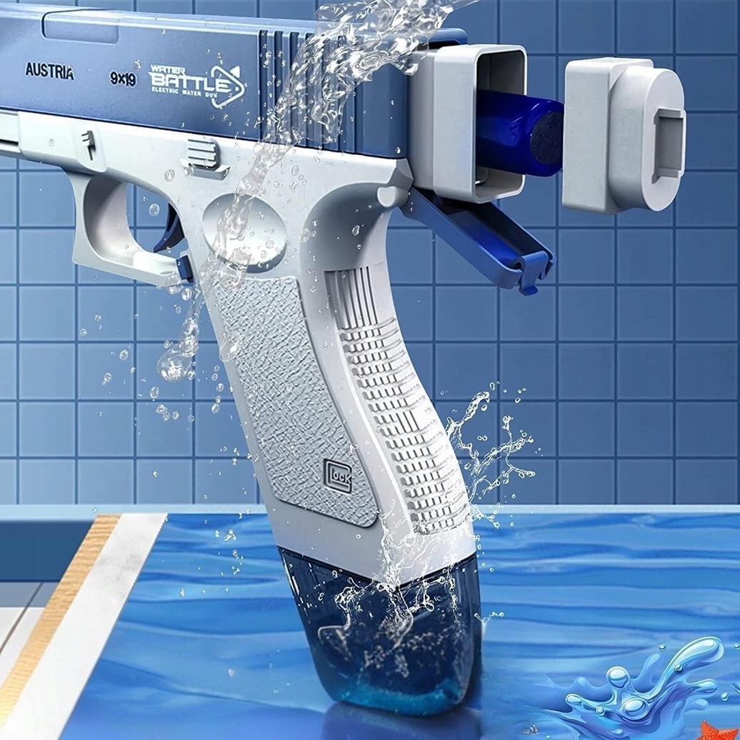 PLAYJOY Zabawka na wodę elektryczny pistolet wodny sikawka glock - obrazek 4