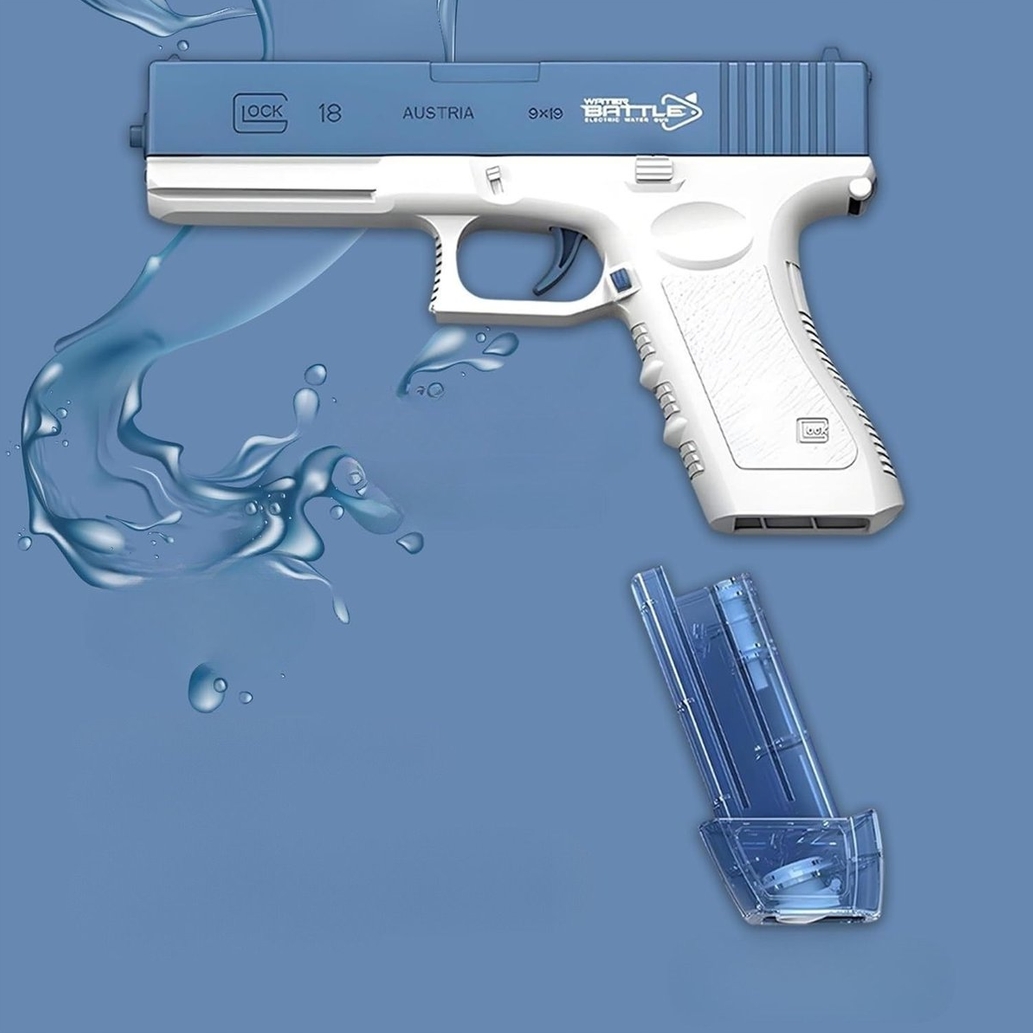 PLAYJOY Zabawka na wodę elektryczny pistolet wodny sikawka glock - obrazek 3