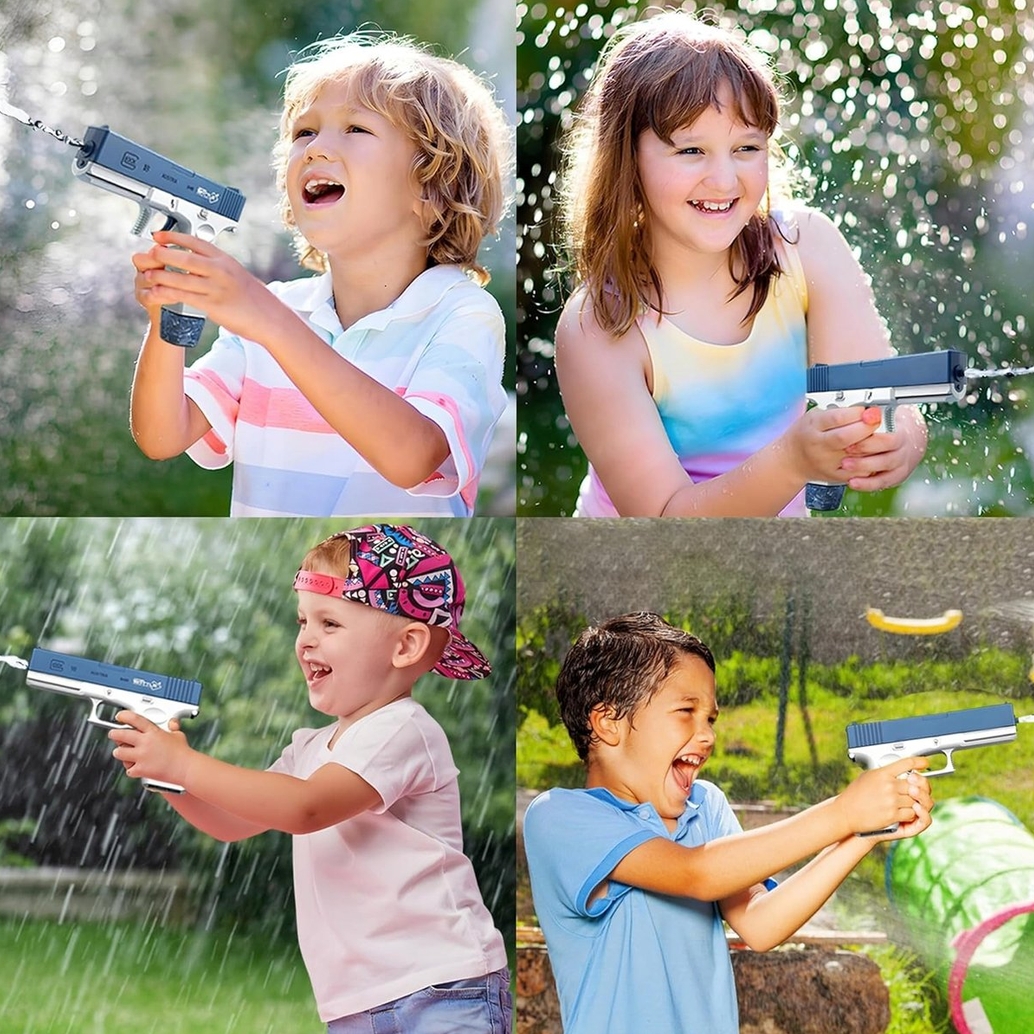 PLAYJOY Zabawka na wodę elektryczny pistolet wodny sikawka glock - obrazek 7