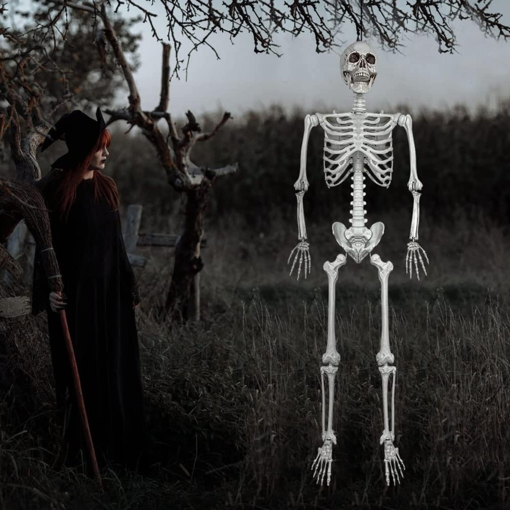 Szkielet dekoracyjny z ruchomymi stawami ozdoba halloween 165cm - obrazek 4